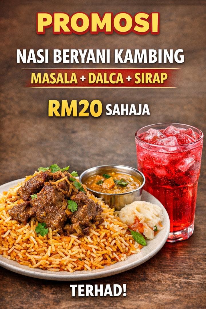 Nasi Beriani Melayu Kambing Masala